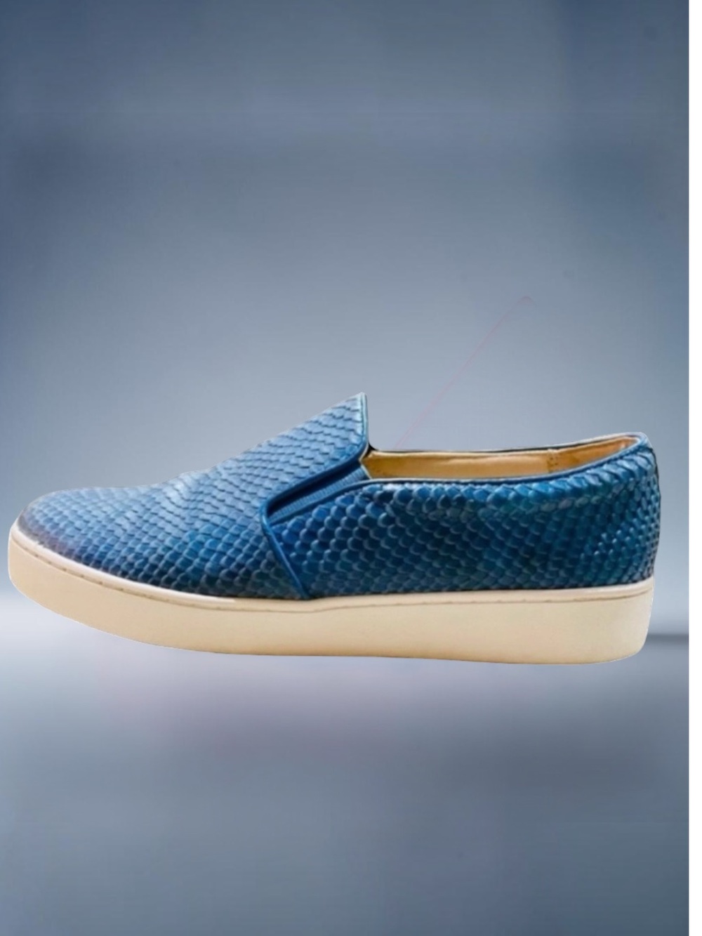 VIONIC  Midi Snake Blue Slip-On Sneaker
Size 9